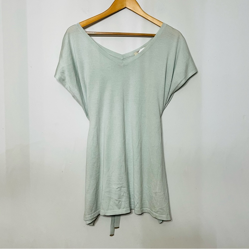 Fioroni Cashmere Silk Wool Top Minimalist‎ Lagenlook Open Sleeves Womens Italy